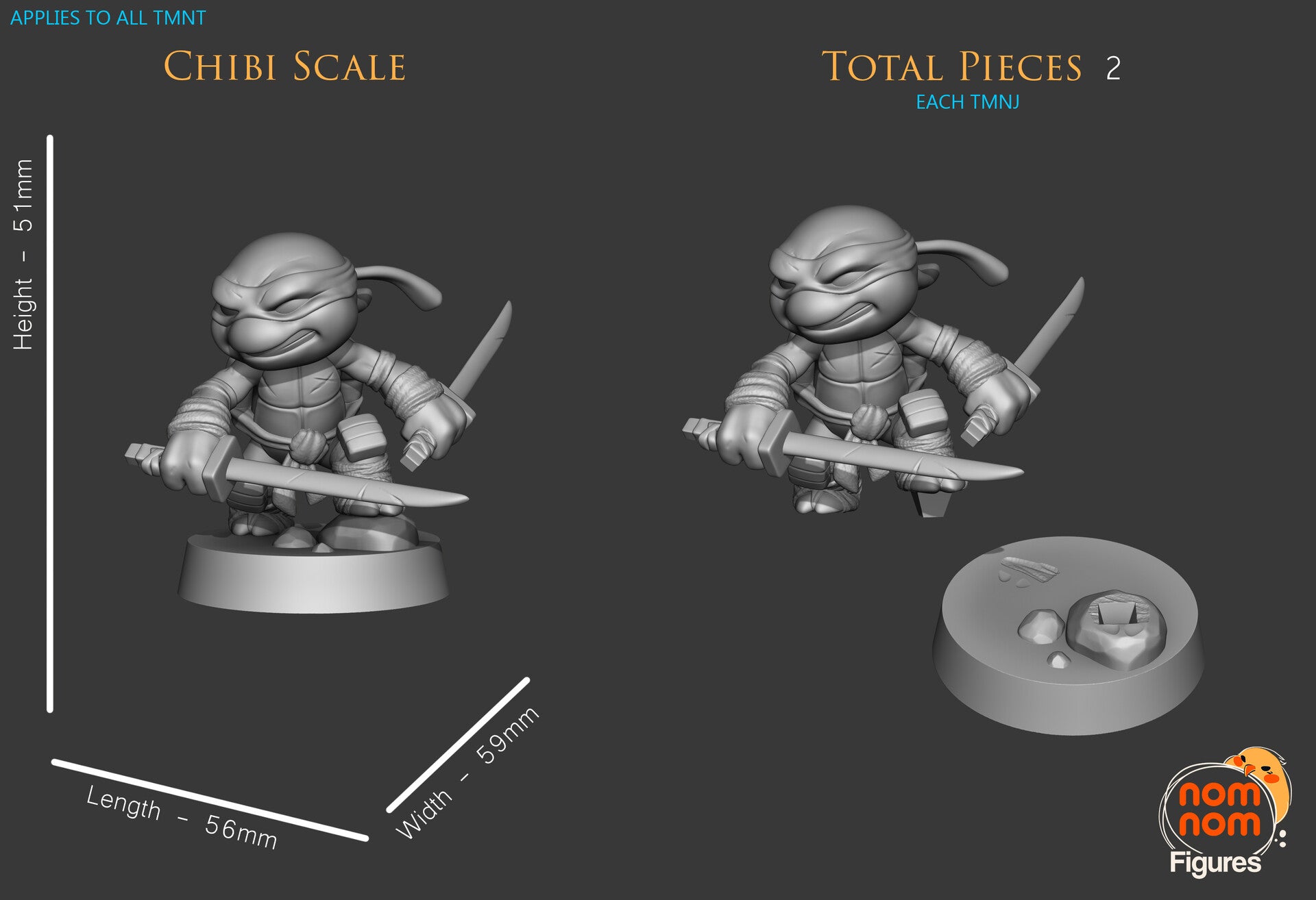 Ninja Turtles — studio render 2