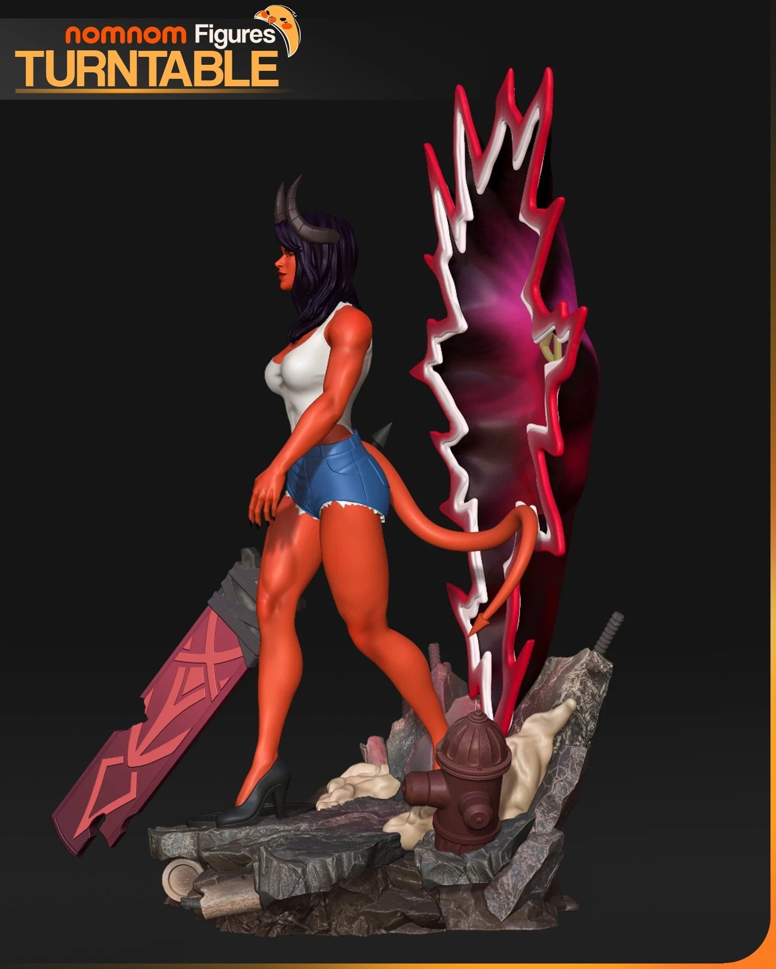 Malevola Dispatch resin figure by NomNom Figures — studio preview 5