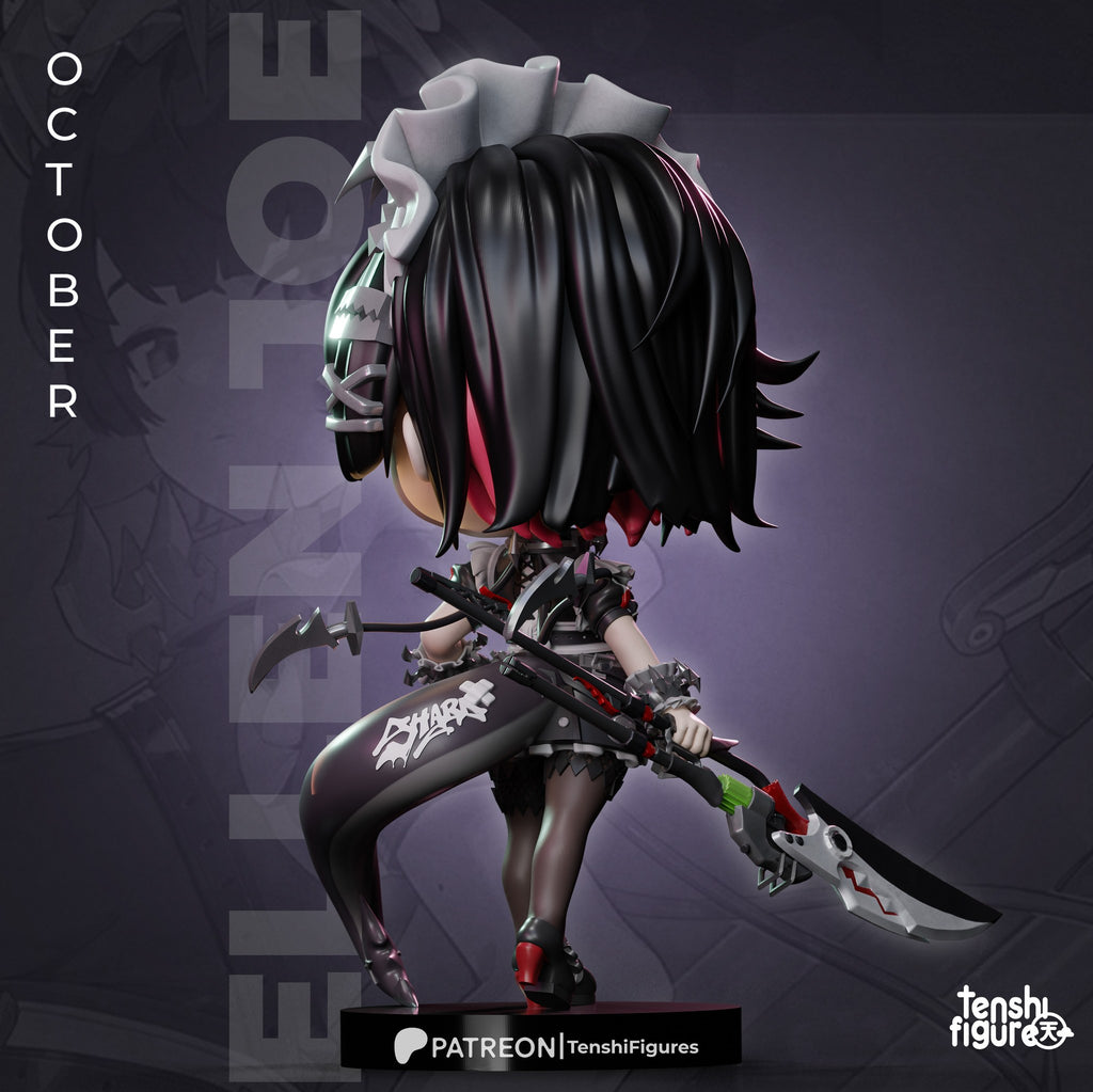 Ellen Joe (Zenless Zone Zero) resin figure by Tenshi Figures — studio render 3