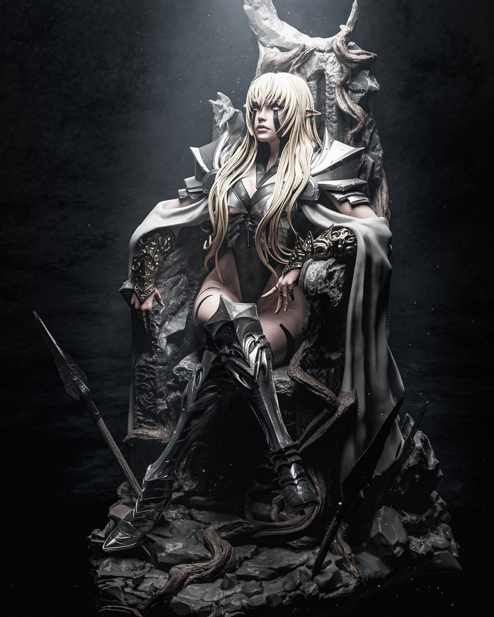The Underworld’s Grand Matriarch (_Original Characters) resin figure by CA 3D Studios — studio render 3