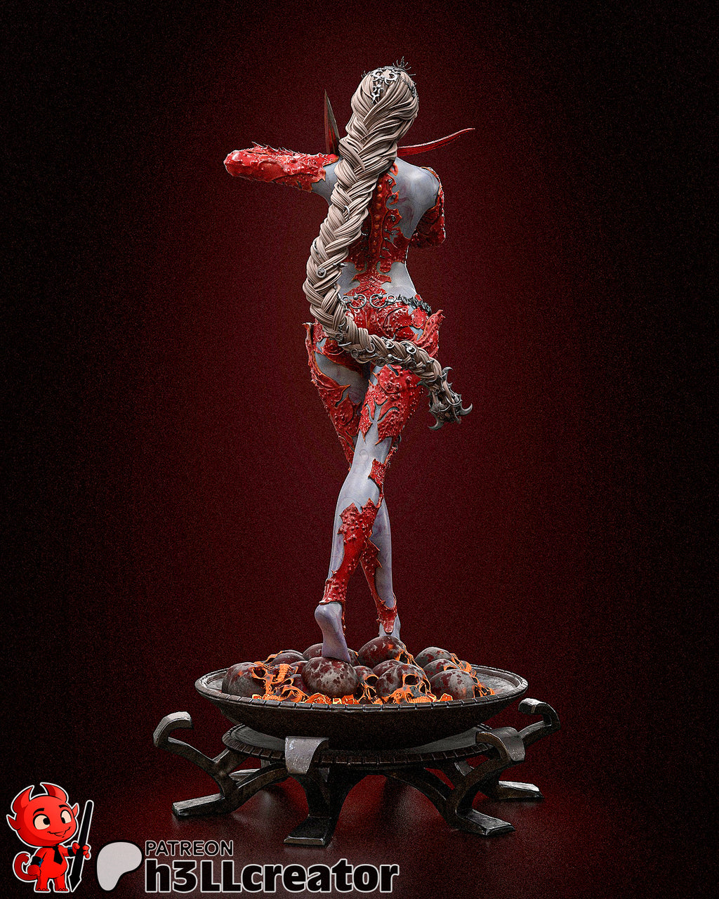Orin the Red (Baldur's Gate) resin figure by h3LLcreator — studio render 8