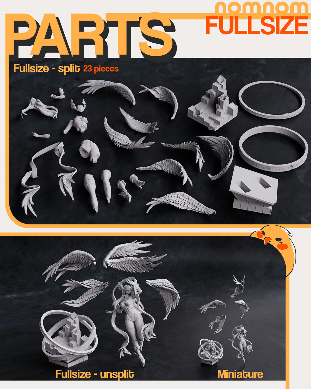 Angewomon — studio render 2