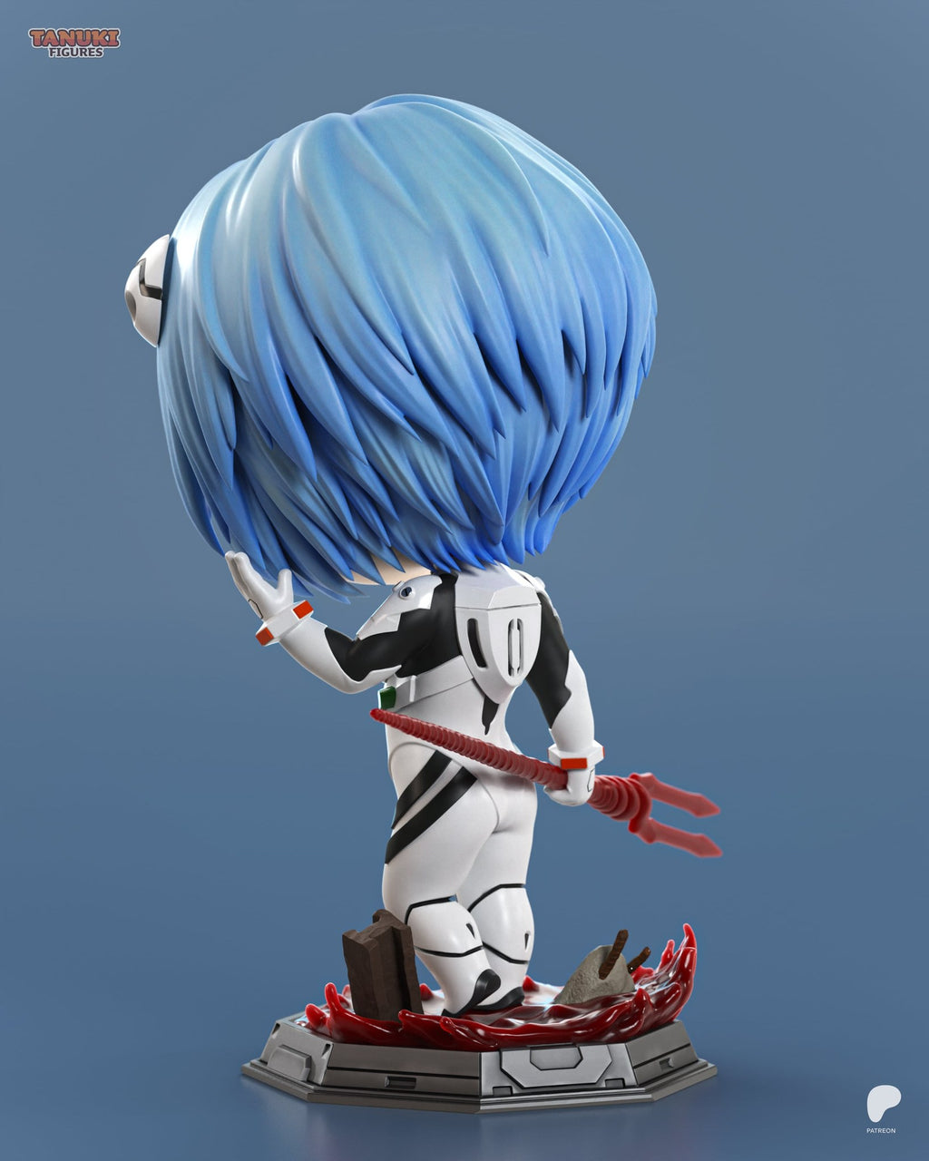 Rei Ayanami (Evangelion) resin figure by Tanuki Figures — studio render 5