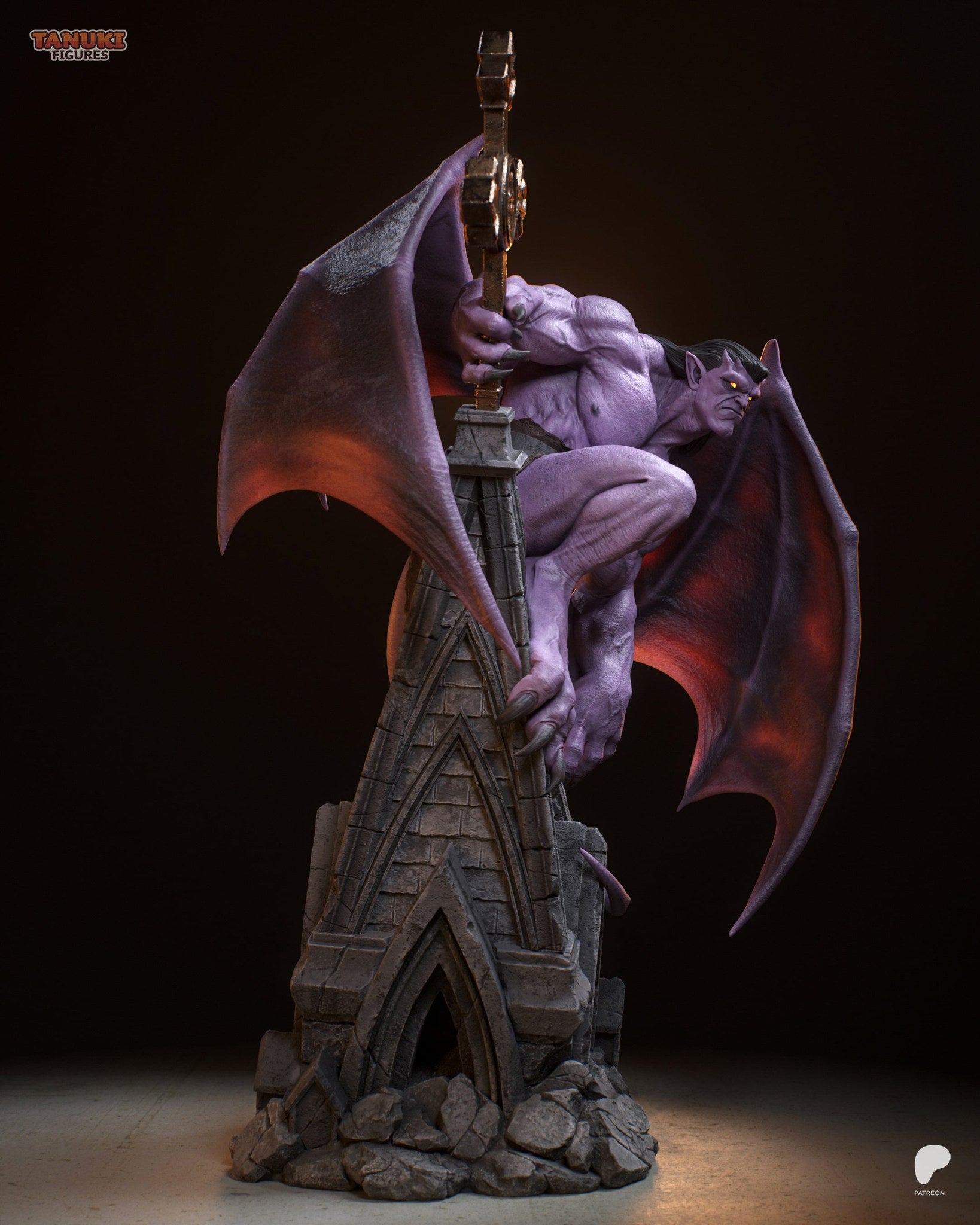 Goliath (Gargoyles) resin figure by Tanuki Figures — studio render 5