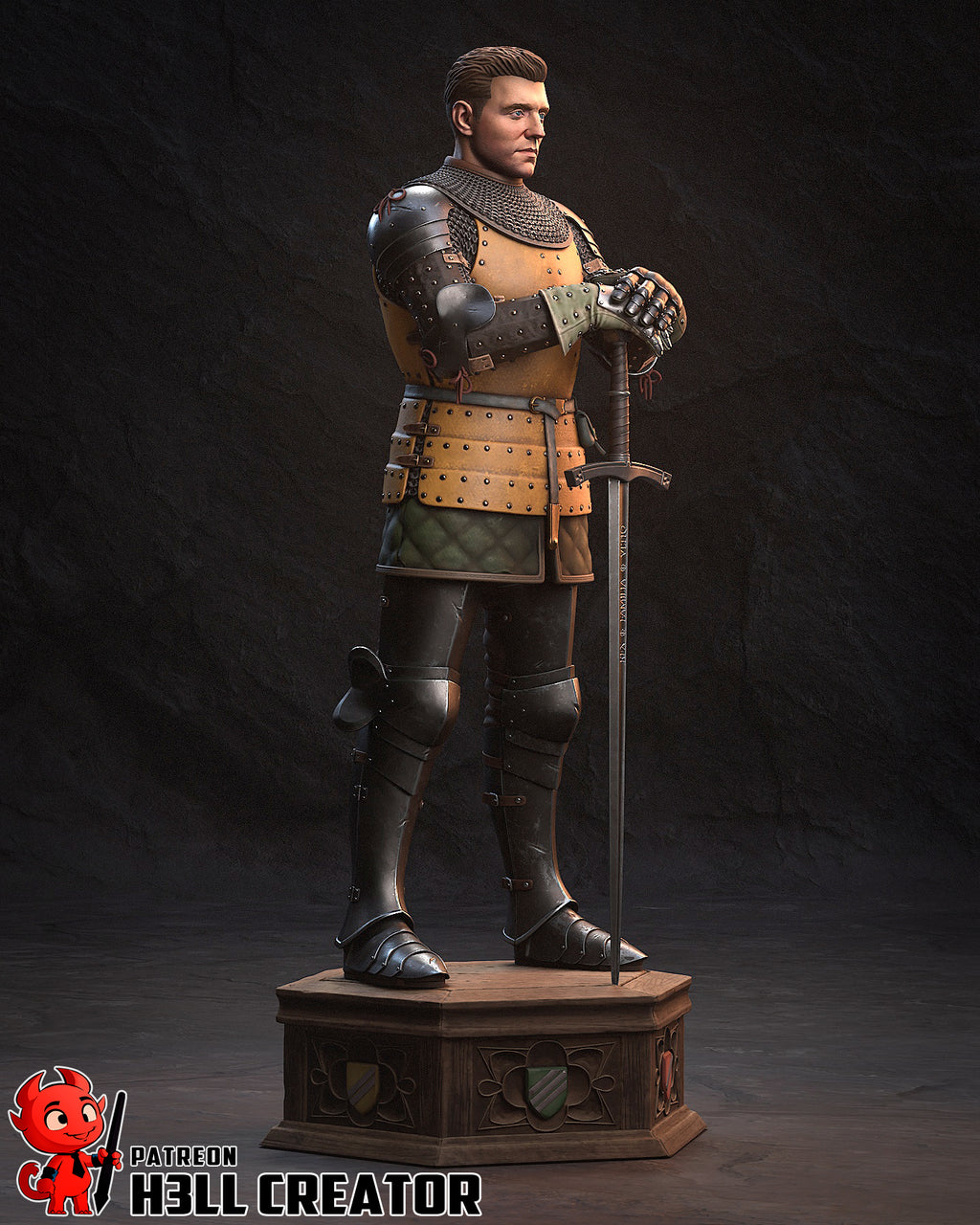 Henry of Skalitz (Kingdom Come Deliverance) resin figure by h3LLcreator — studio render 7