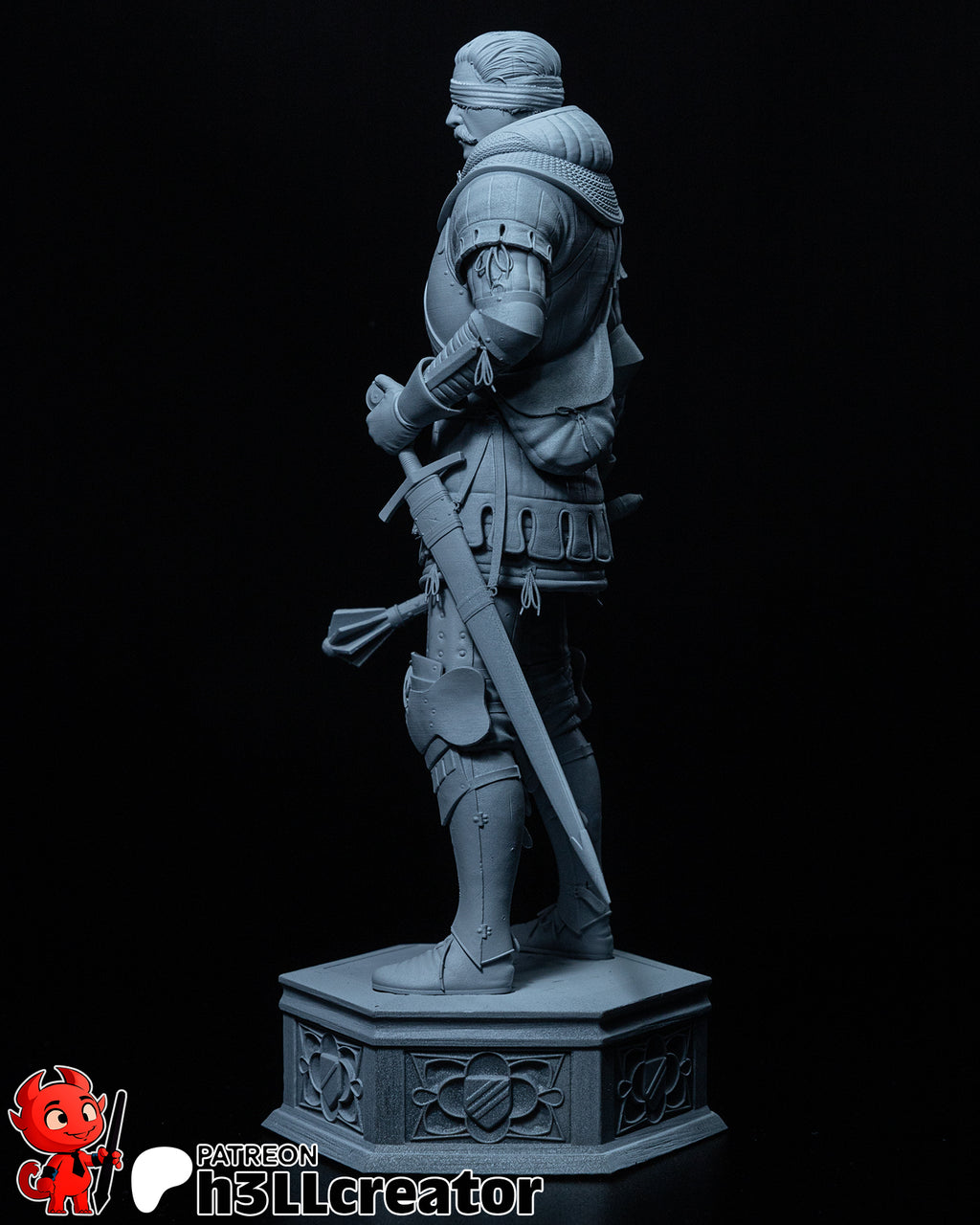 Jan Zizka (Kingdom Come Deliverance) resin figure by h3LLcreator — studio render 12