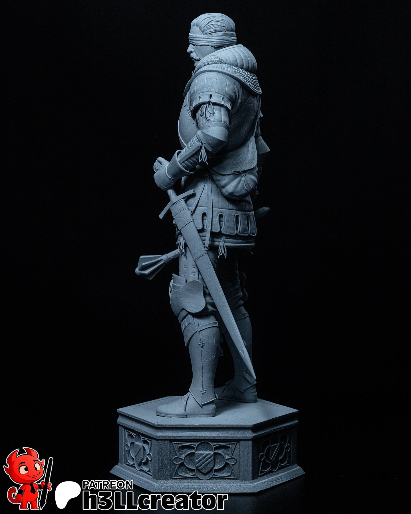 Jan Zizka (Kingdom Come Deliverance) resin figure by h3LLcreator — studio render 12