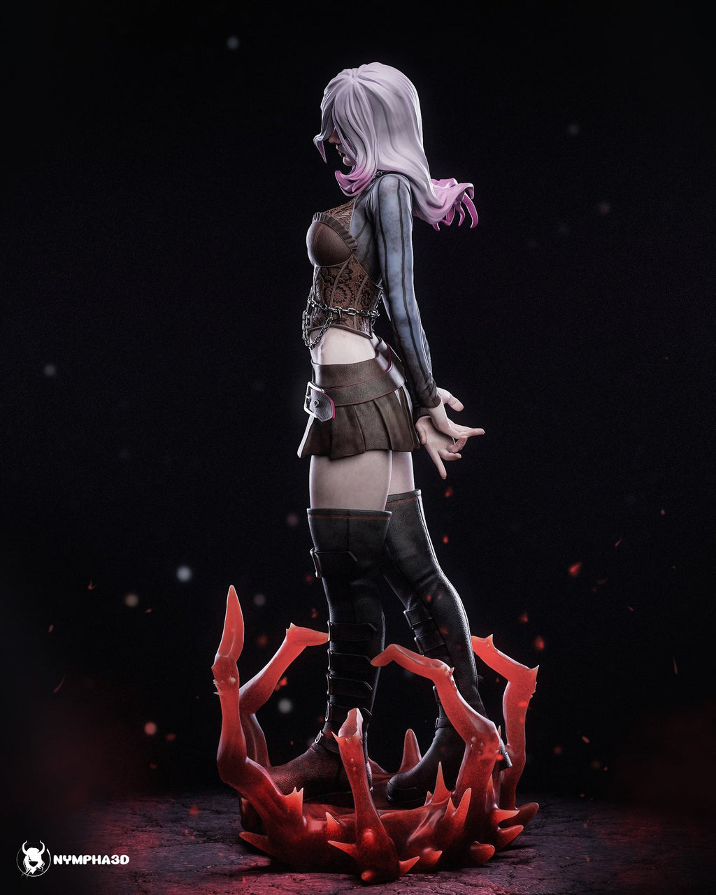 Sable Ward (Dead by Daylight) resin figure by Nympha — studio render 3