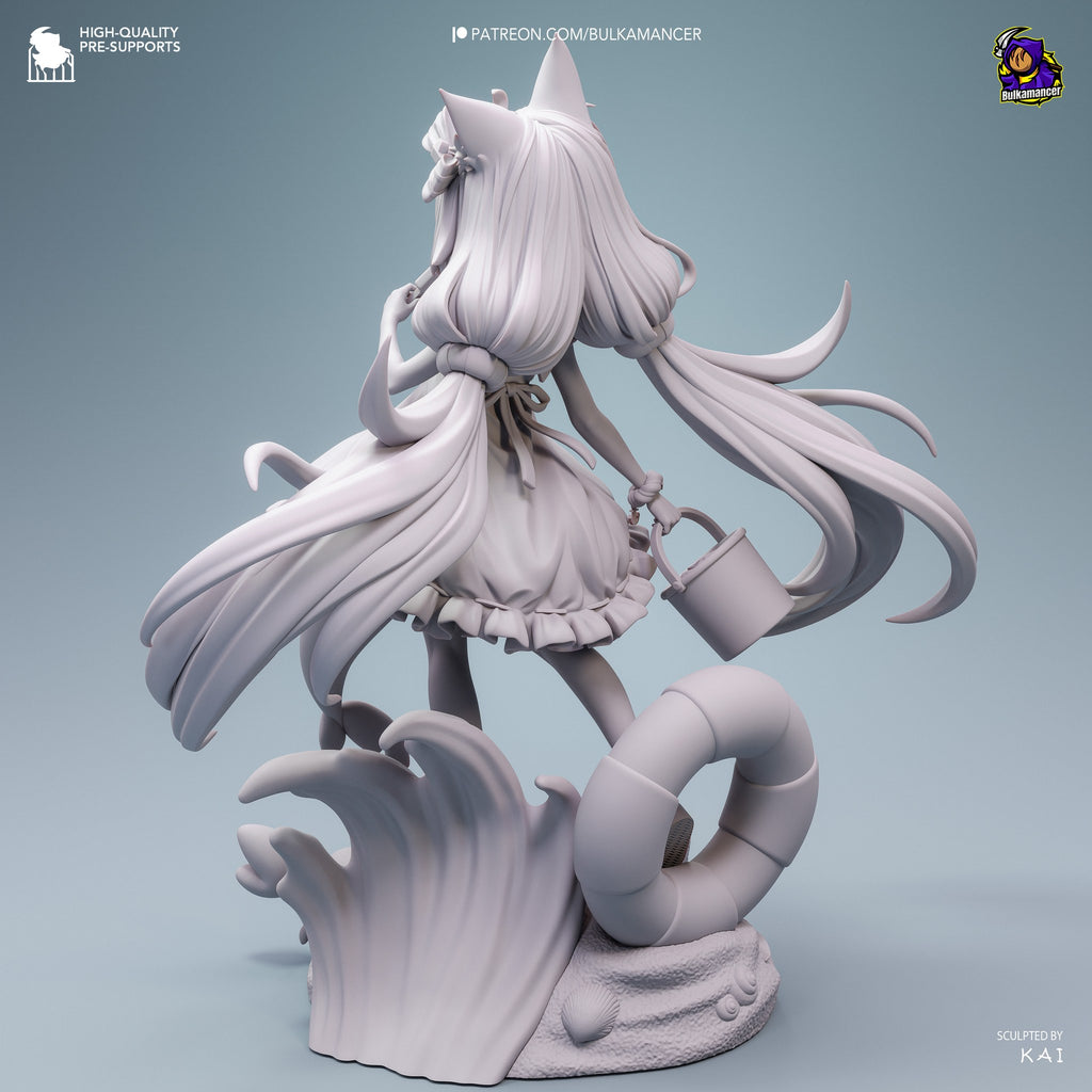 Sameko Saba (VTubers) resin figure by Bulkamancer — studio render 15