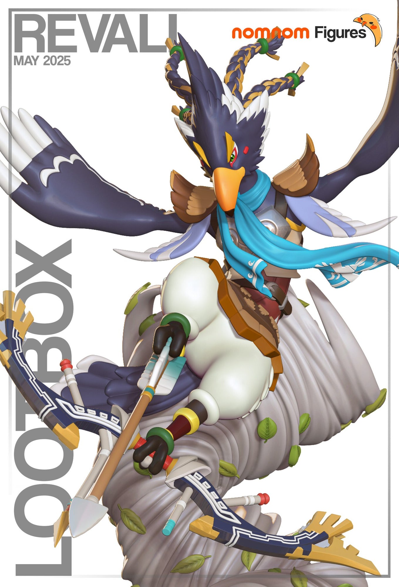 Revali The Legend of Zelda resin figure by NomNom Figures — studio preview 1