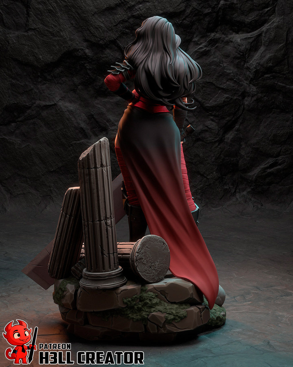 Wonder Woman (DC) resin figure by h3LLcreator — studio render 9