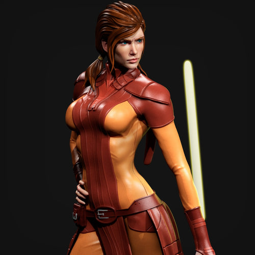 Bastila Shan Star Wars resin figure by CA 3D Studios — studio preview 1