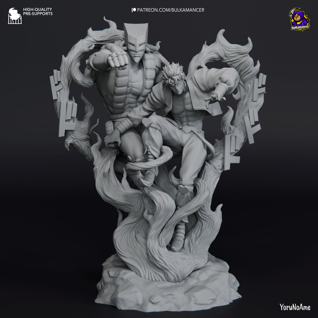 Dio and the World (Jojo's Bizarre Adventure) resin figure by Bulkamancer — studio render 9