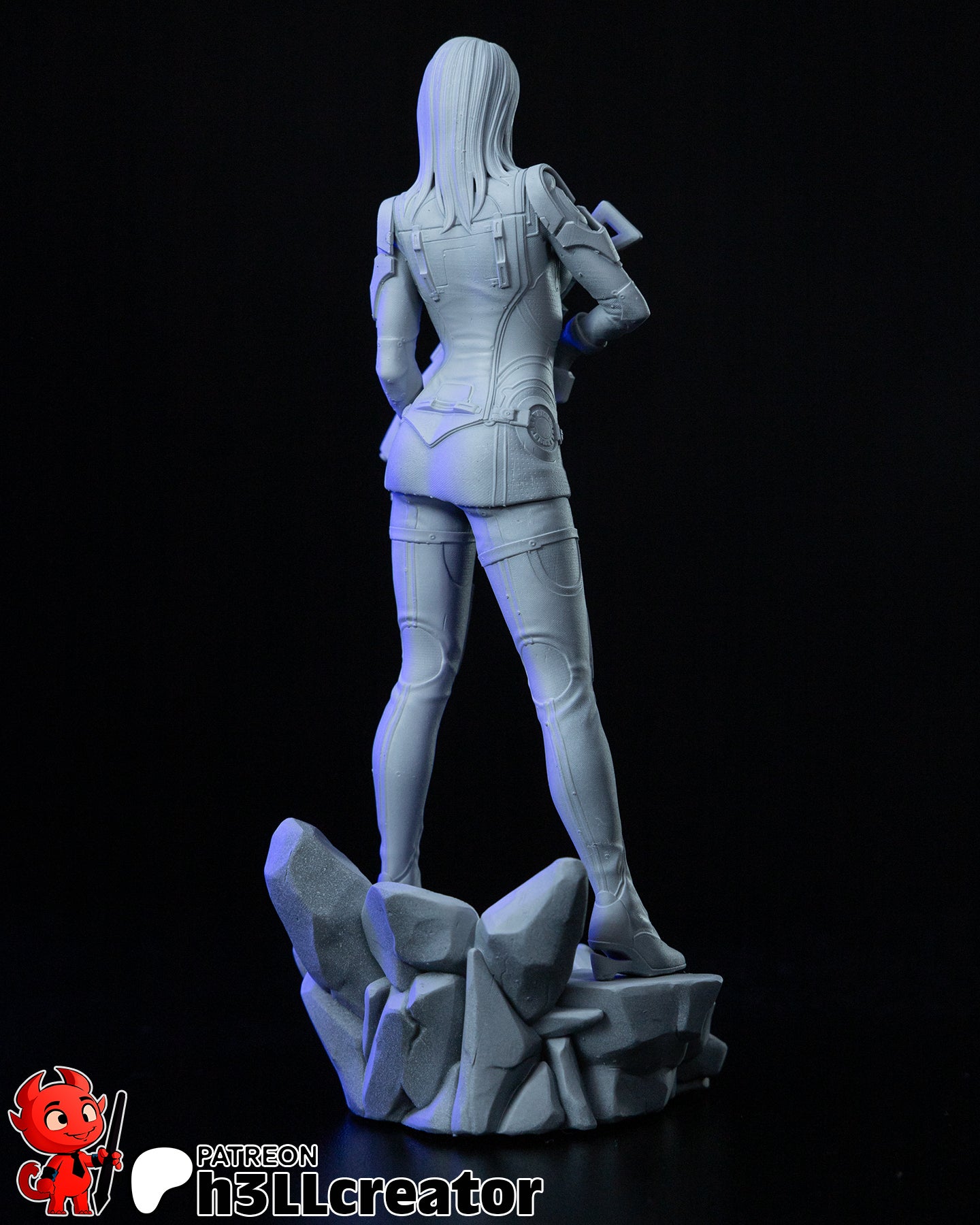 Ashley Williams (Mass Effect) resin figure by h3LLcreator — studio render 12