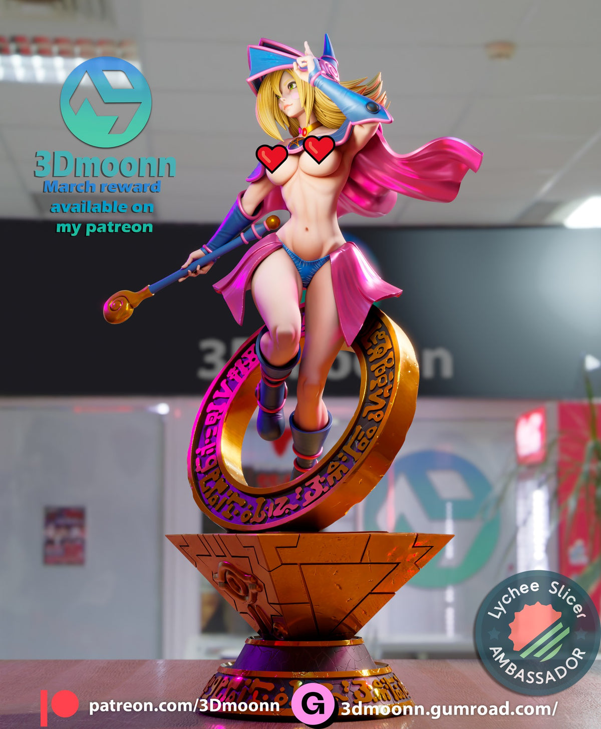 Dark Magician Girl — studio render 15