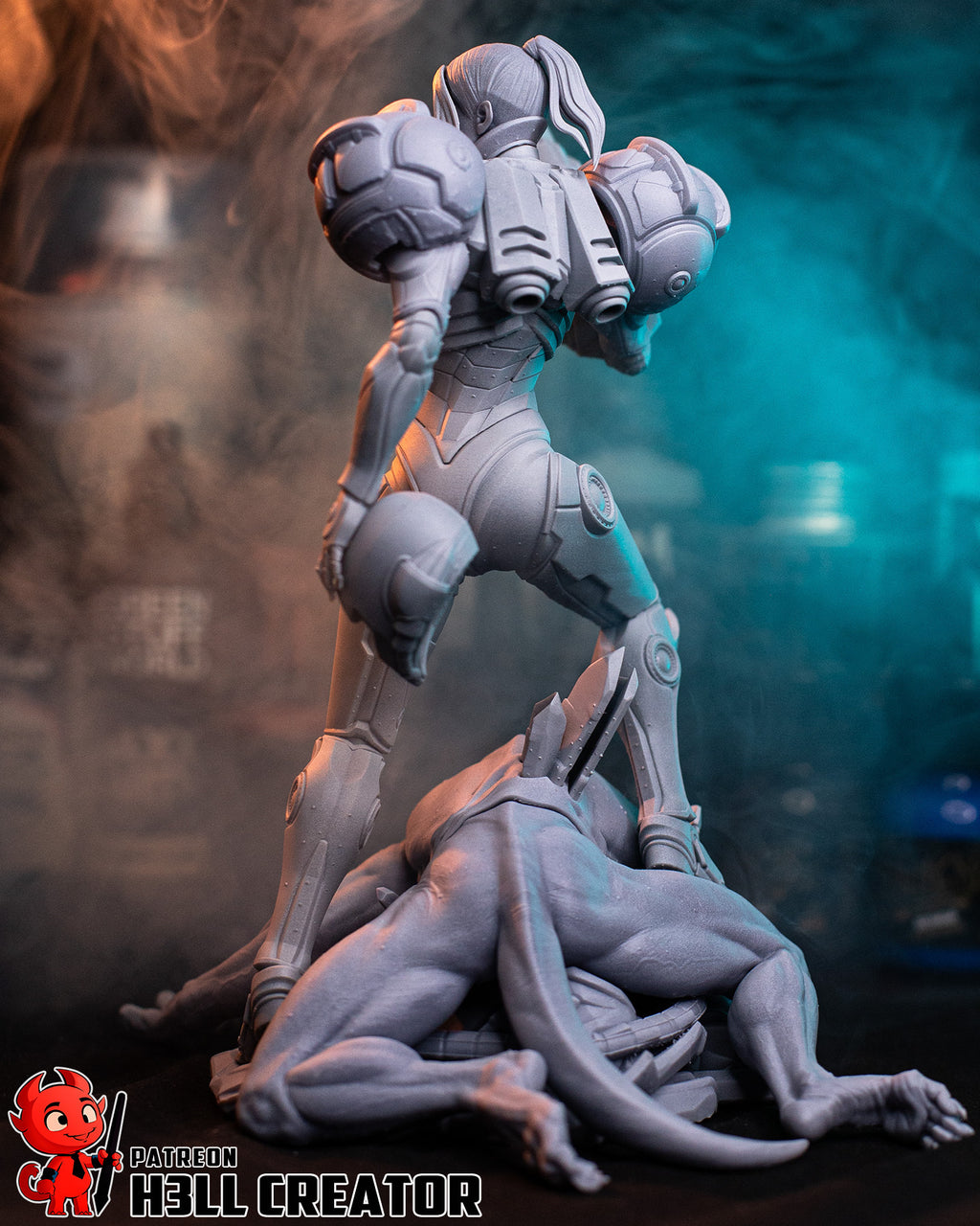 Samus Aran (Metroid) resin figure by h3LLcreator — studio render 14