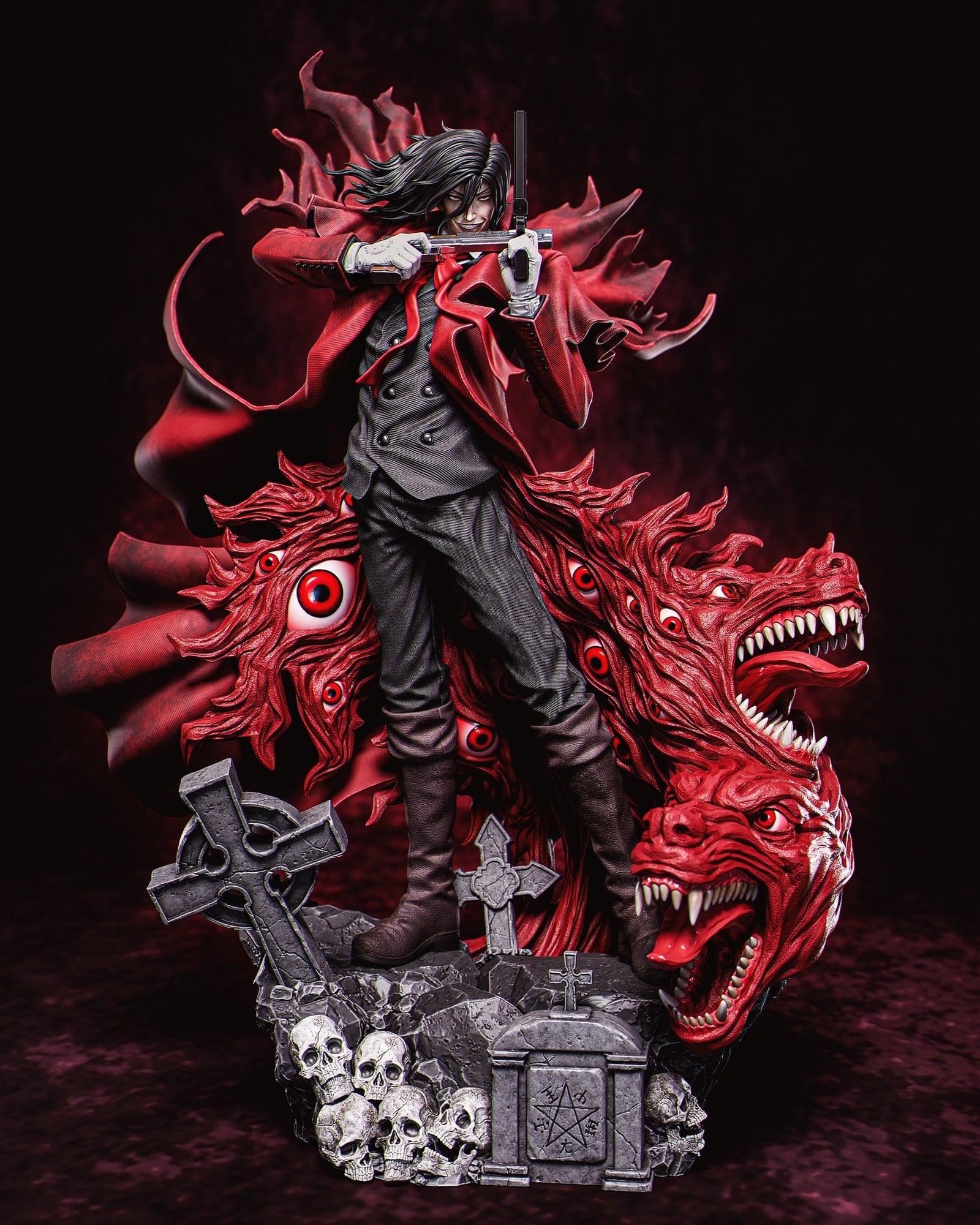 Alucard Hellsing resin figure by CA 3D Studios — studio preview 2