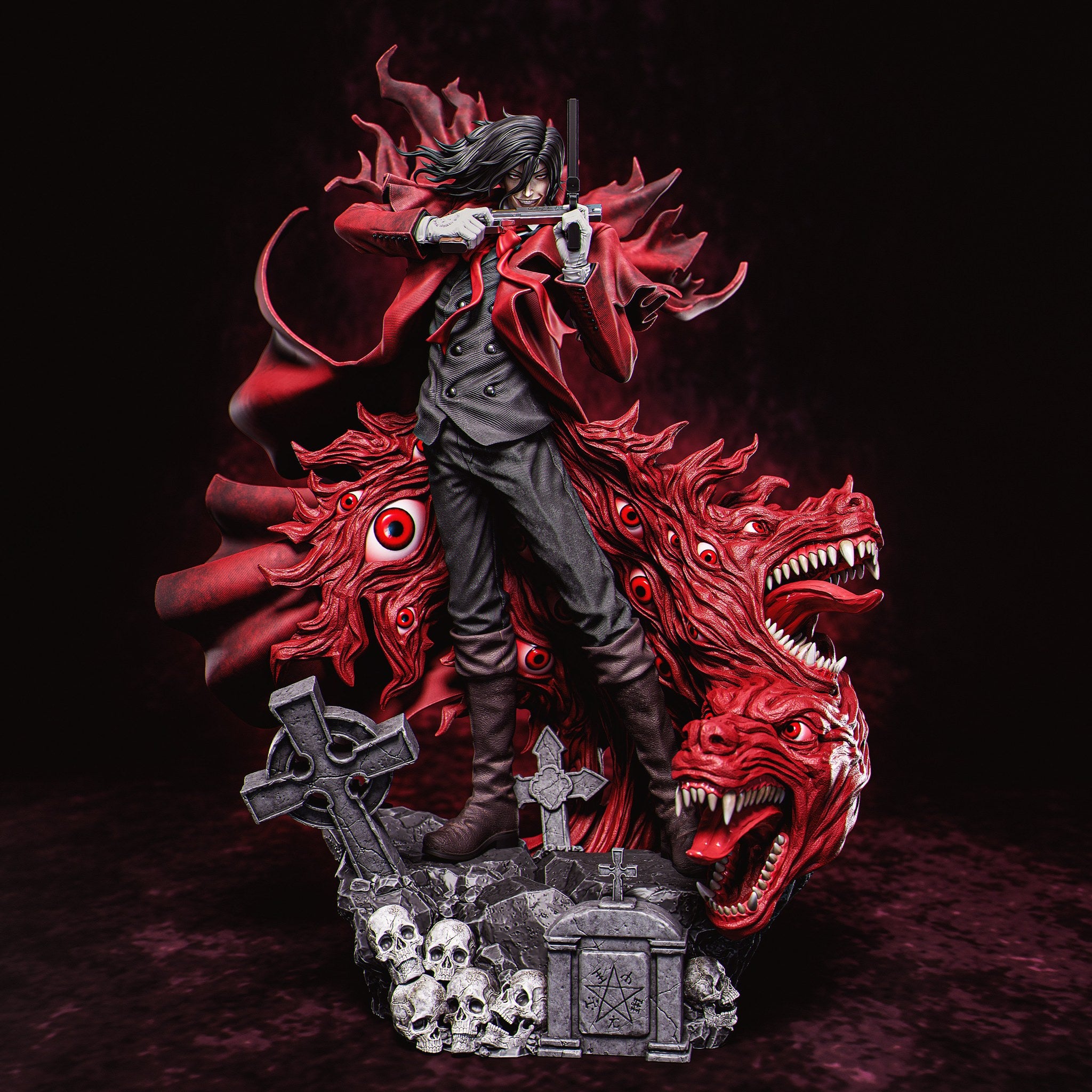 Alucard Hellsing resin figure by CA 3D Studios — studio preview 2