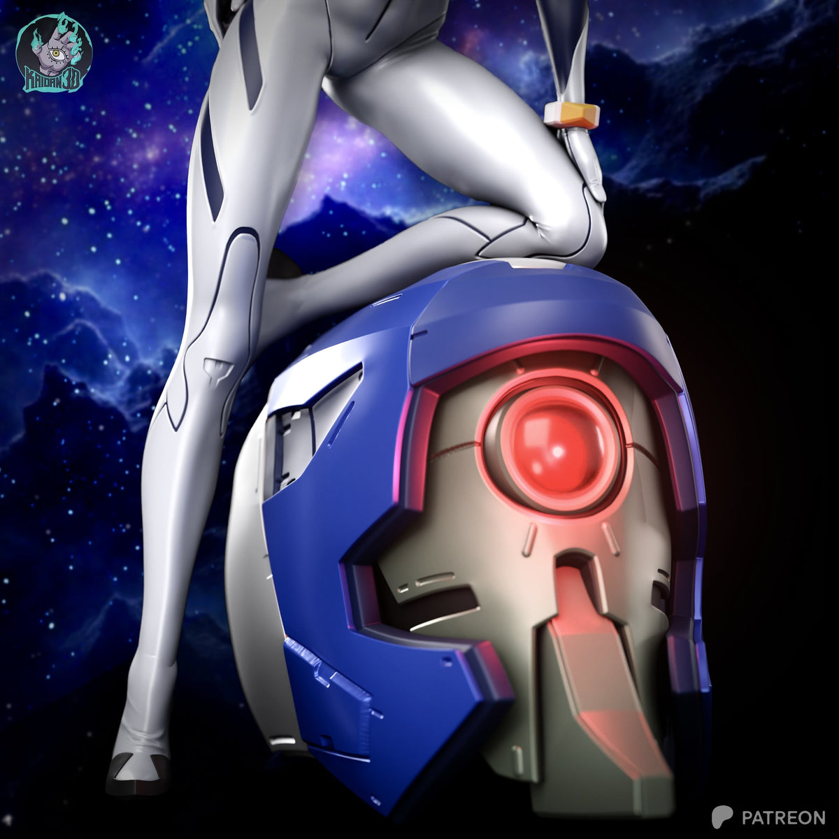 Rei Ayanami (Evangelion) resin figure by Kaidan 3D — studio render 4