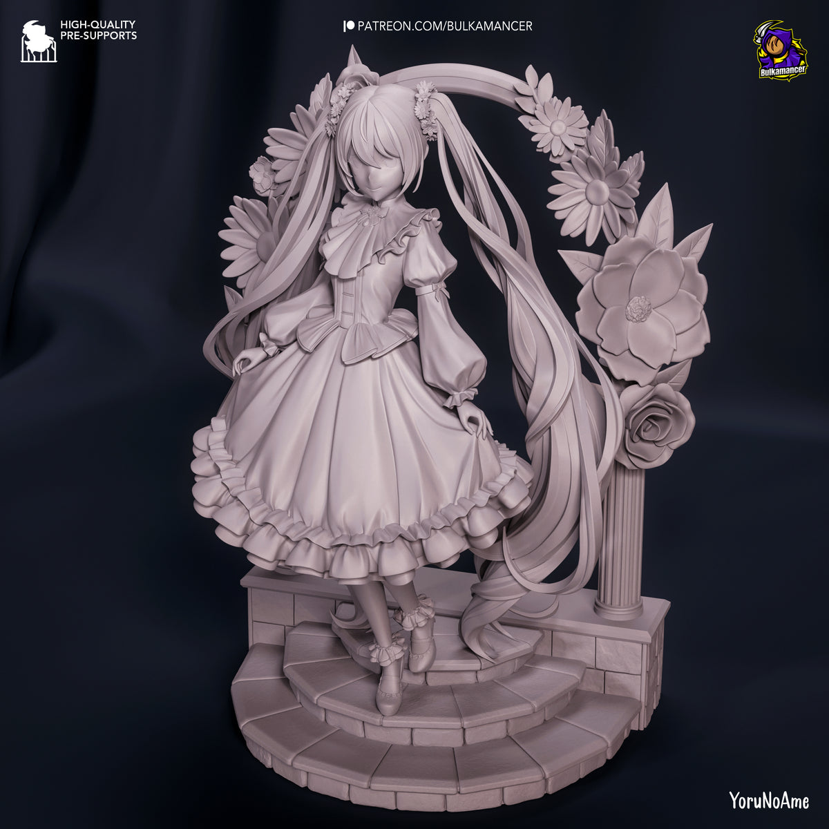 Hatsune Miku (Vocaloid) resin figure by Bulkamancer — studio render 11