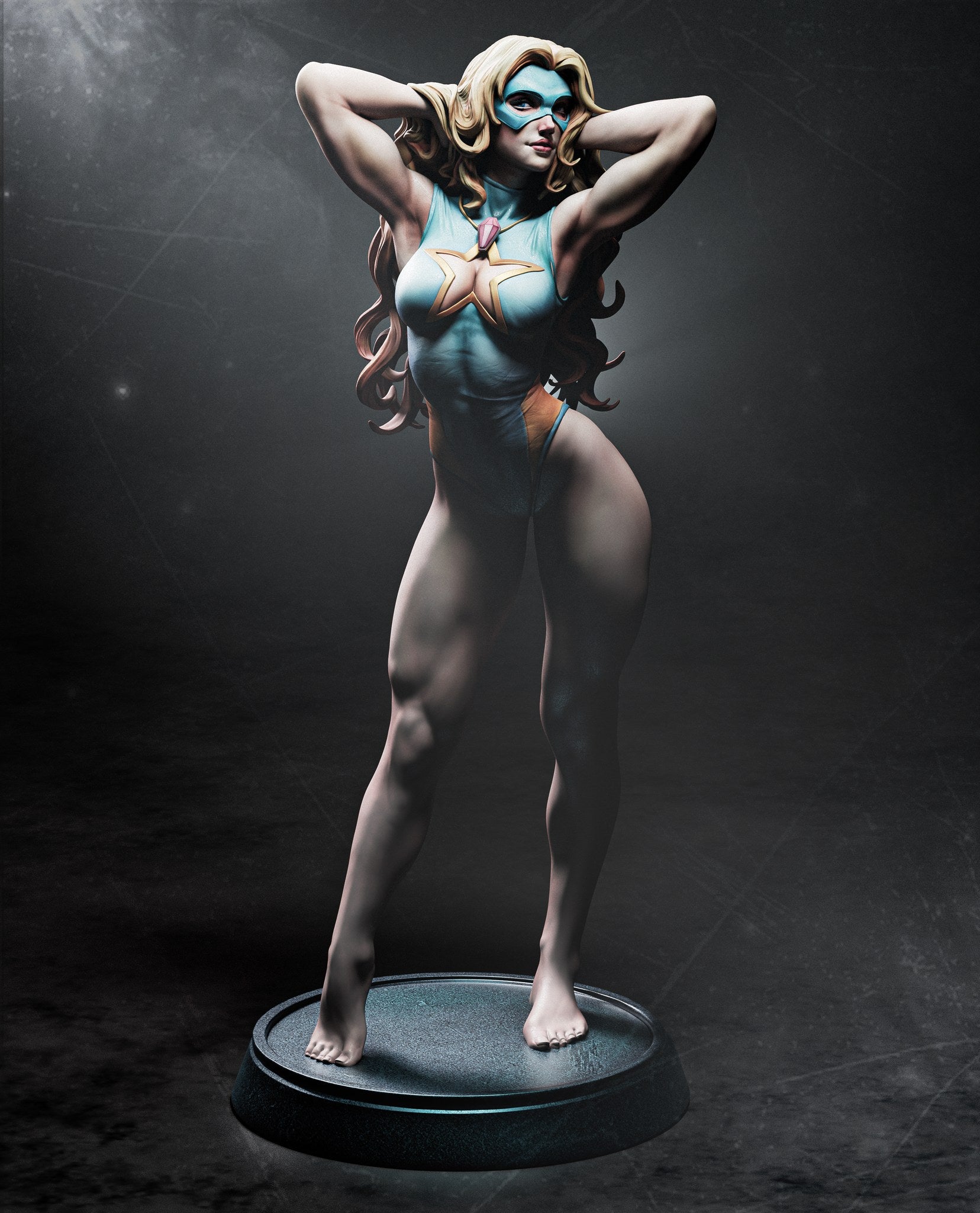 Blonde Blazer _Original Characters resin figure by CA 3D Studios — studio preview 1
