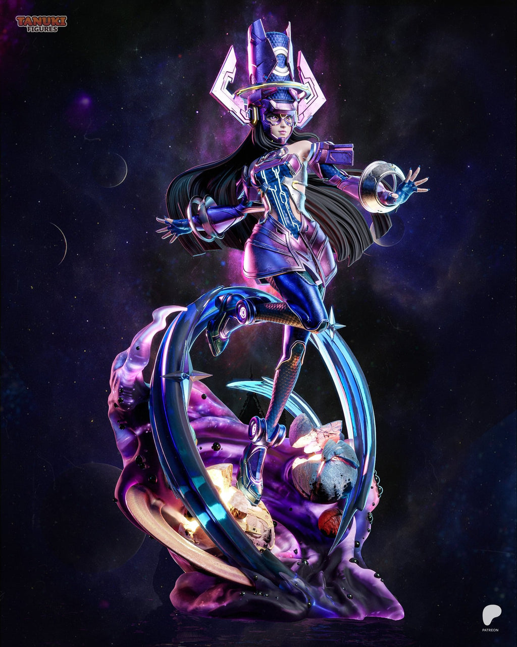 Galacta (Marvel) resin figure by Tanuki Figures — studio render 3