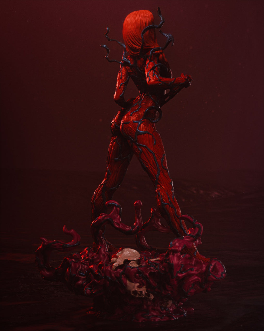 Carnage and Mary Jane Watson (Marvel) resin figure by CA 3D Studios — studio render 5