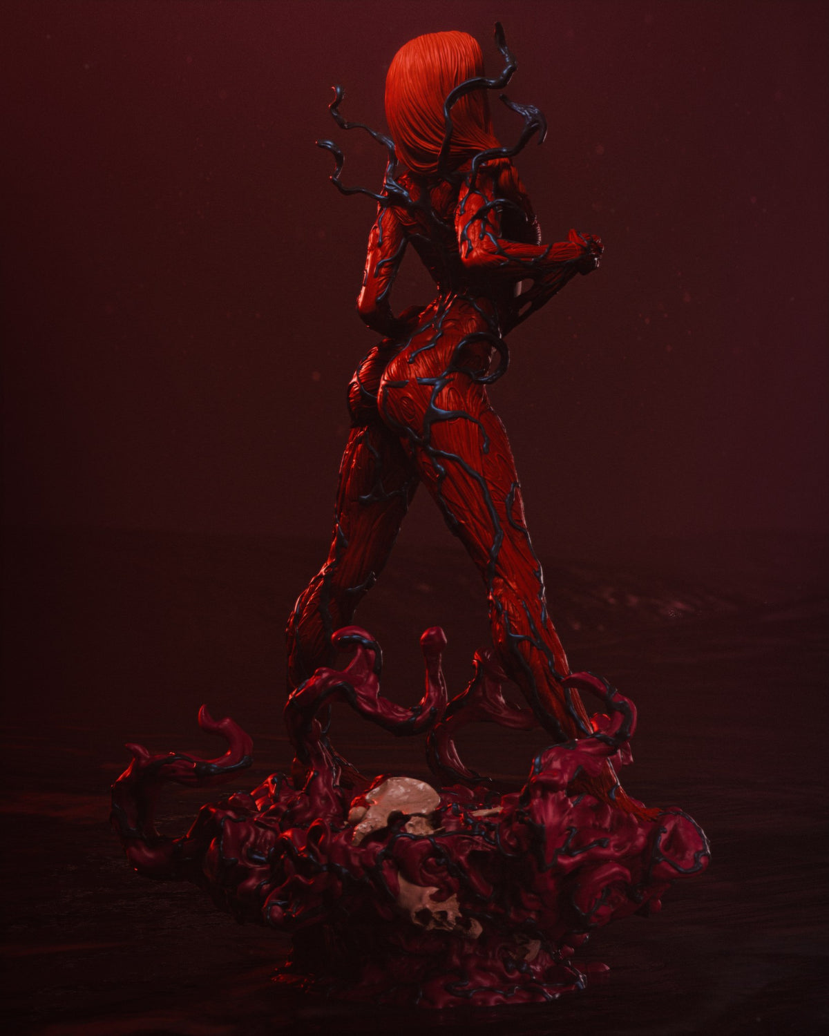 Carnage and Mary Jane Watson (Marvel) resin figure by CA 3D Studios — studio render 5