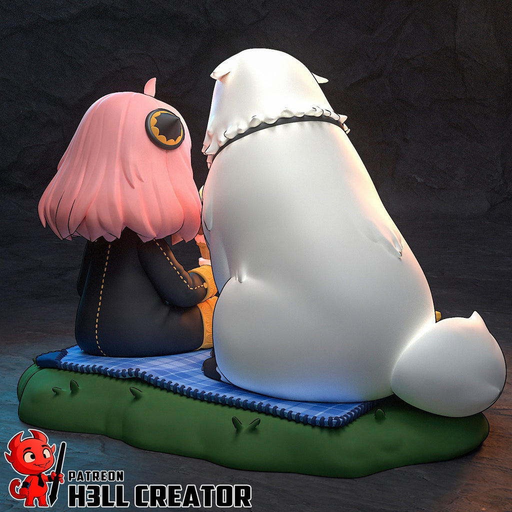 Anya Forger (Spy x Family) resin figure by h3LLcreator — studio render 5