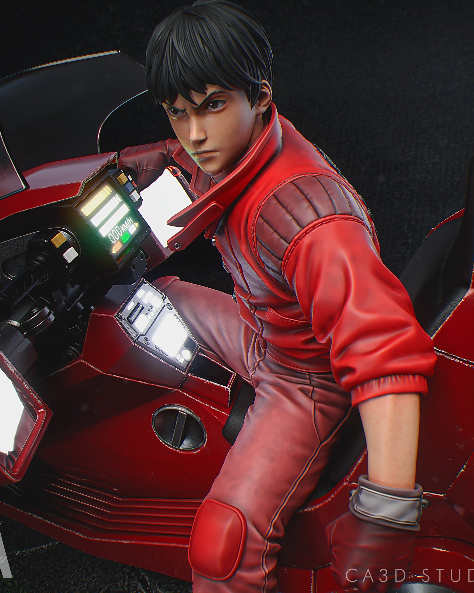 Shotaro Kaneda (Akira) resin figure by CA 3D Studios — studio render 1