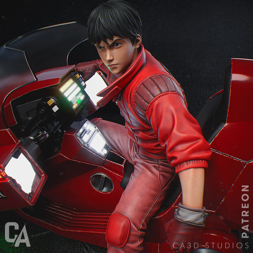 Shotaro Kaneda (Akira) resin figure by CA 3D Studios — studio render 1