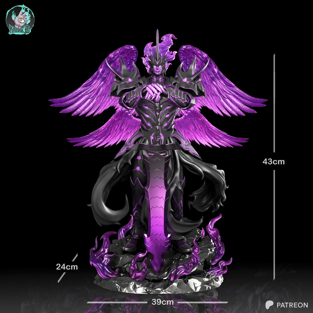 Bellion (Solo Leveling) resin figure by Kaidan 3D — studio render 6