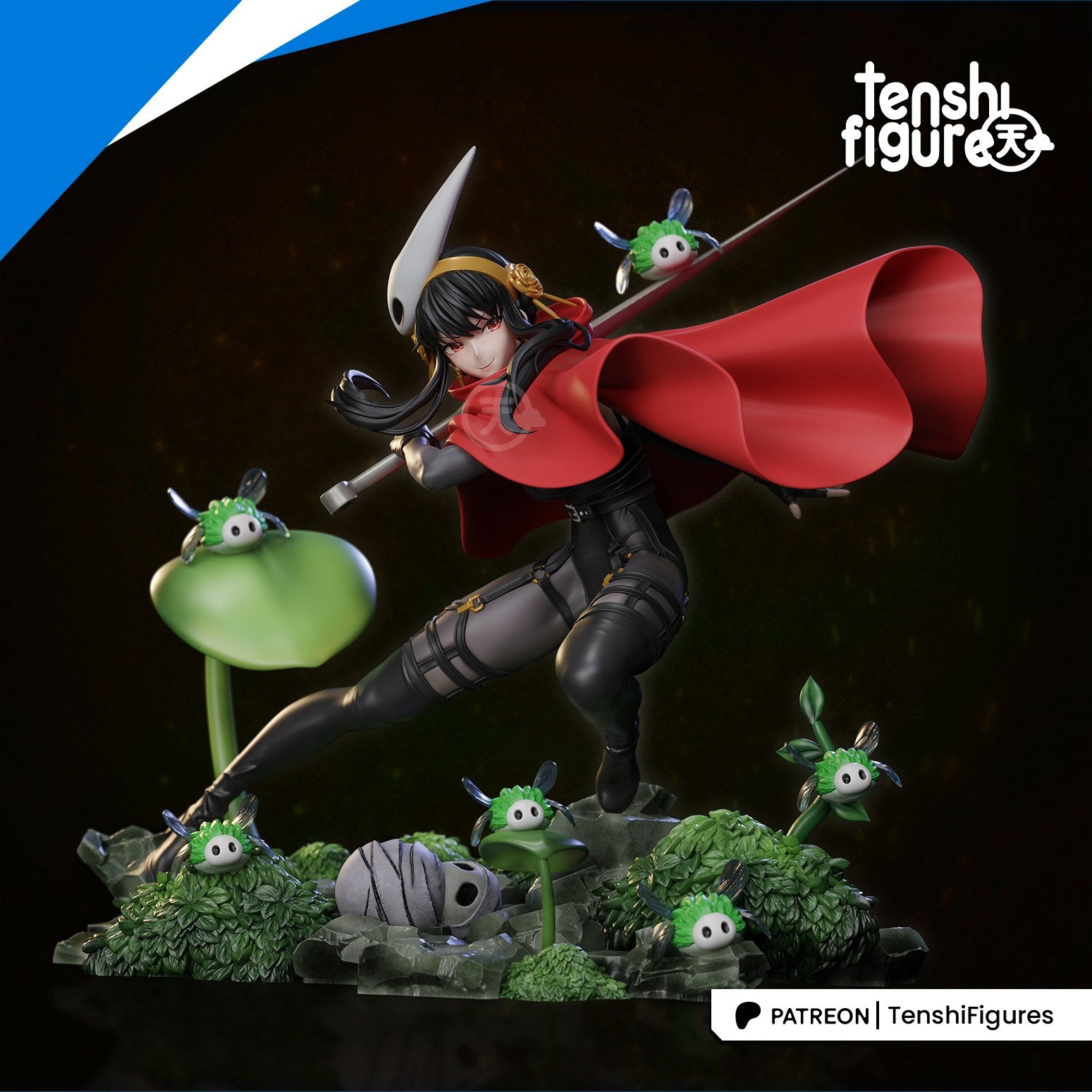 Yor Forger (Spy x Family) resin figure by Tenshi Figures — studio render 2
