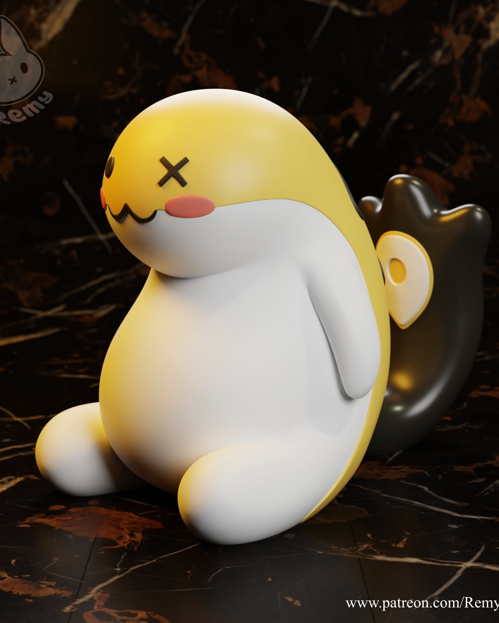 Gigi Murin (Hololive) resin figure by RemyJF — studio render 1