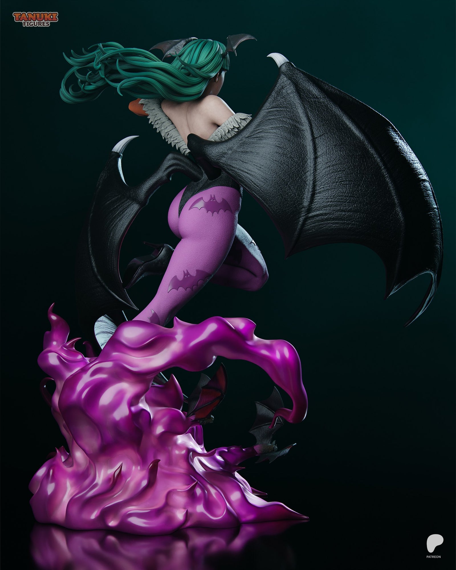 Morrigan Aensland (Darkstalkers) resin figure by Tanuki Figures — studio render 4