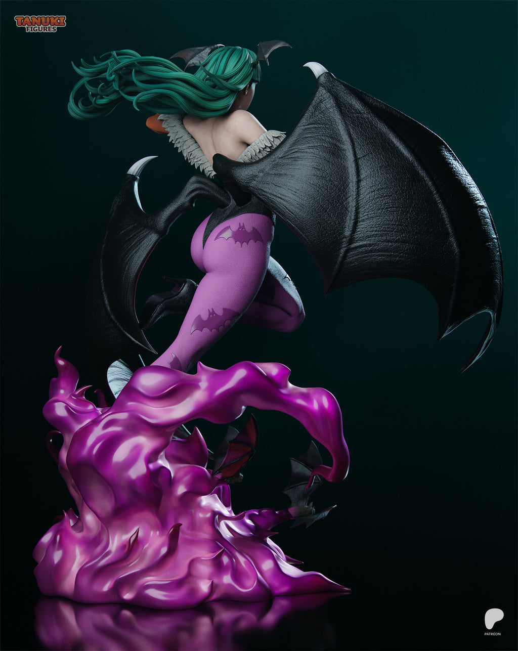 Morrigan Aensland (Darkstalkers) resin figure by Tanuki Figures — studio render 4