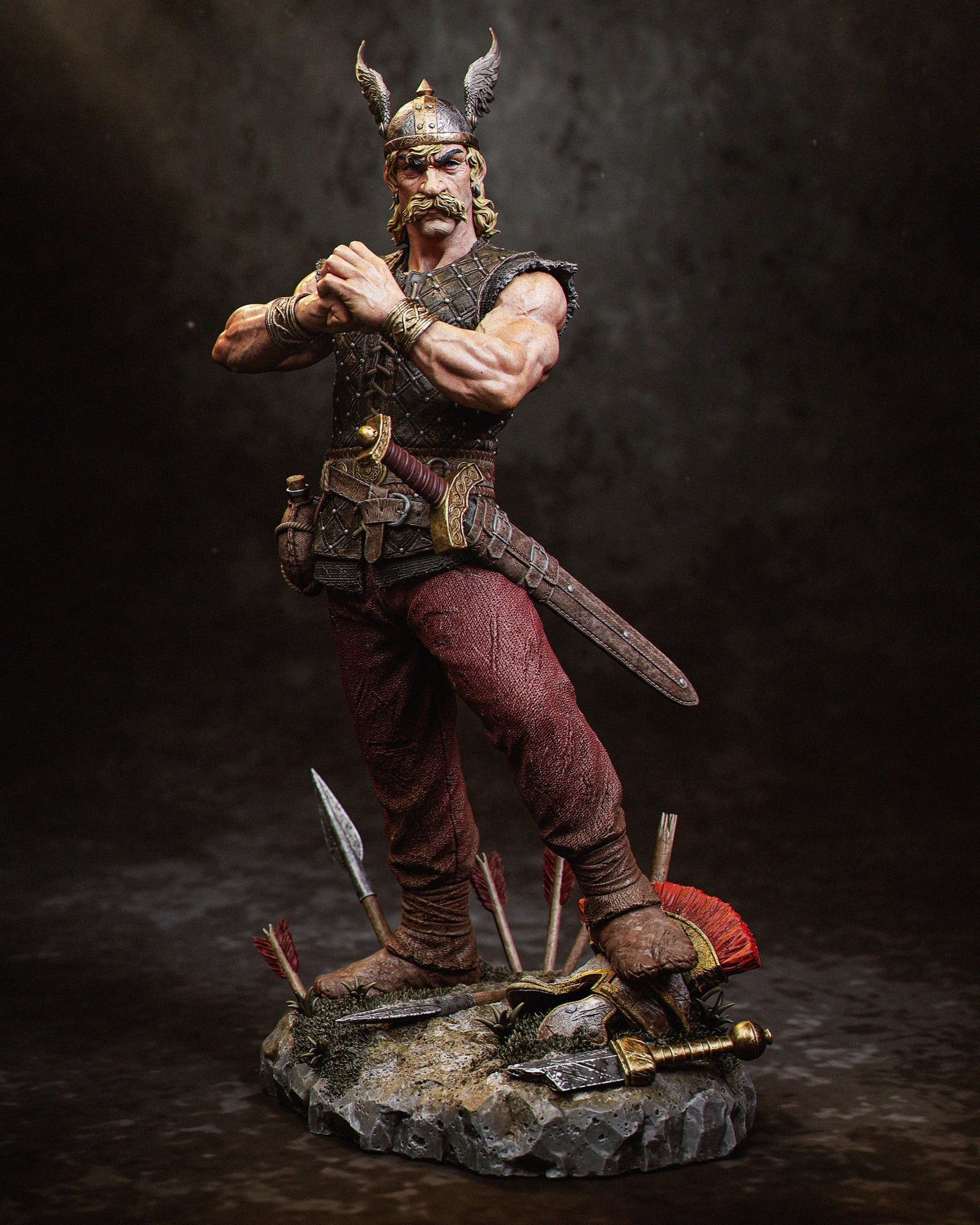 Asterix resin figure by CA 3D Studios — studio preview 2