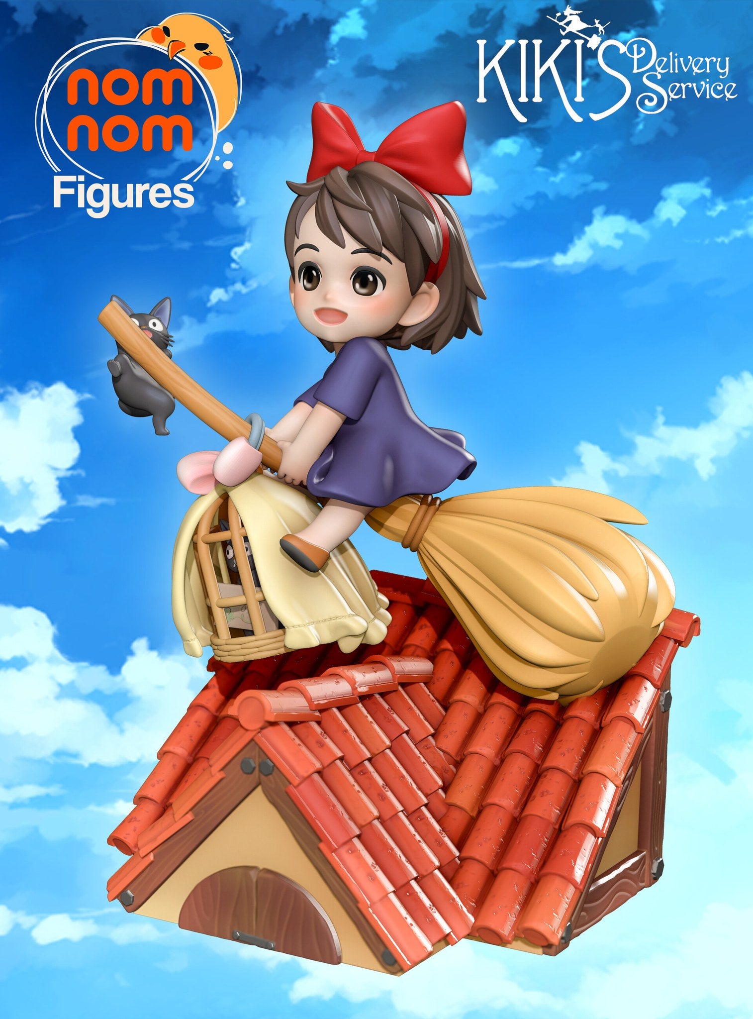 Kiki's Delivery Service Chibi resin figure by NomNom Figures — studio preview 1