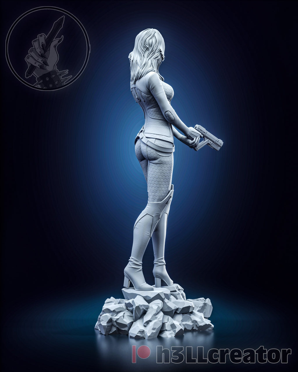 Miranda Lawson (Mass Effect) resin figure by h3LLcreator — studio render 7
