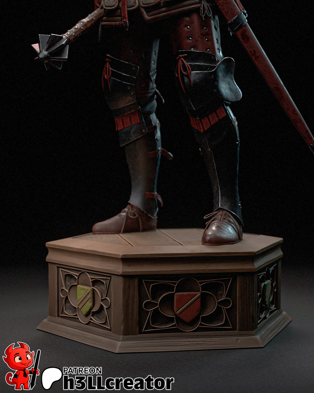 Jan Zizka (Kingdom Come Deliverance) resin figure by h3LLcreator — studio render 13
