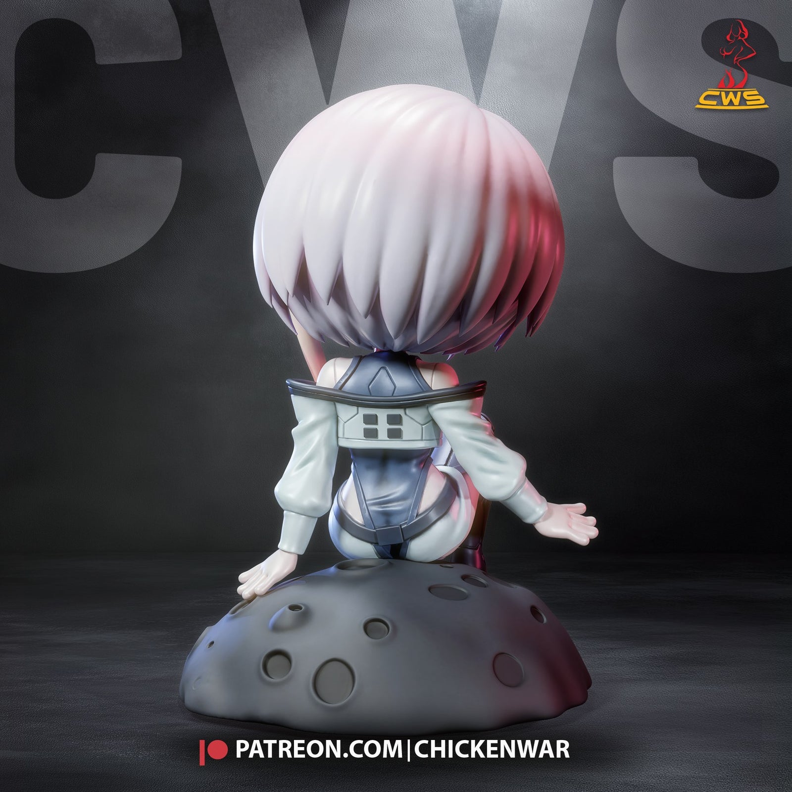 Lucy Kushinada (Cyberpunk Edgerunners) resin figure by CW Studio — studio render 4