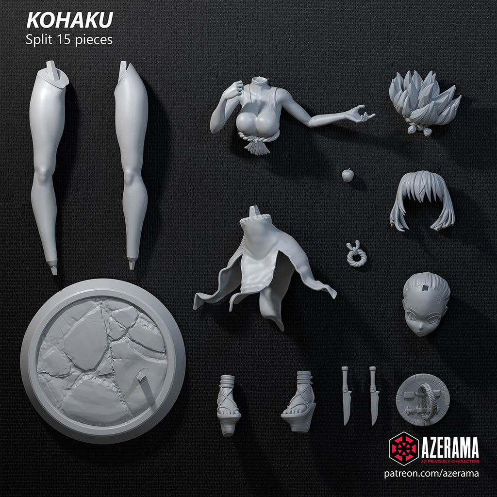 Kohaku (Dr. Stone) resin figure by Azerama — studio render 5