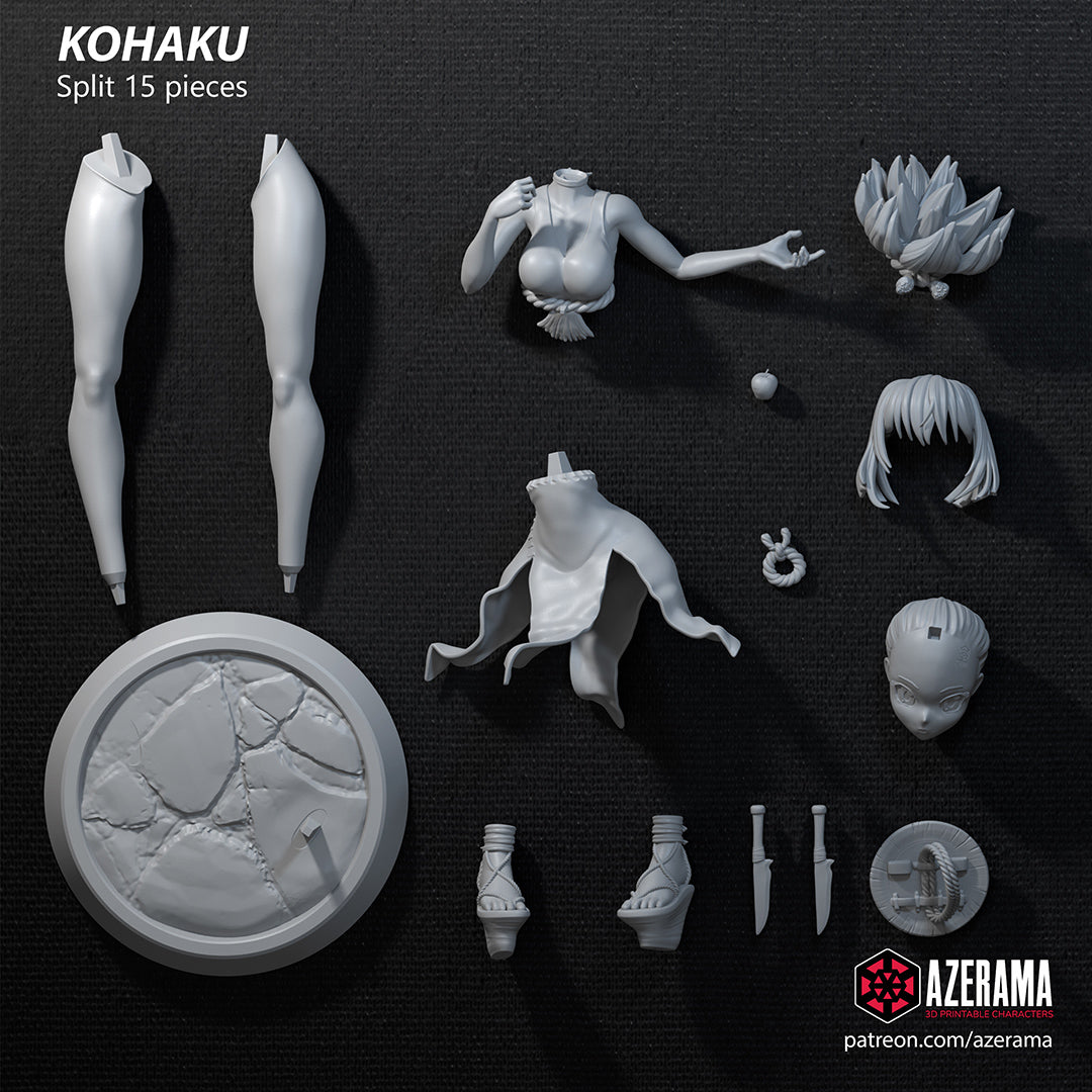 Kohaku (Dr. Stone) resin figure by Azerama — studio render 5