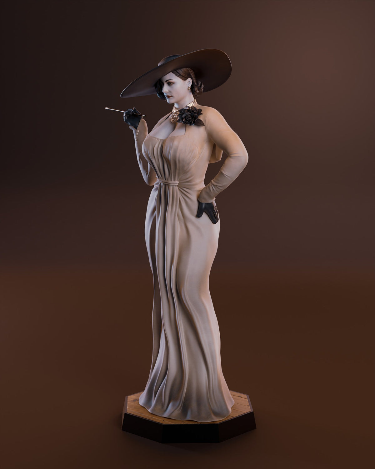 Alcina Dimitrescu (Resident Evil) resin figure by Abe3D — studio render 3