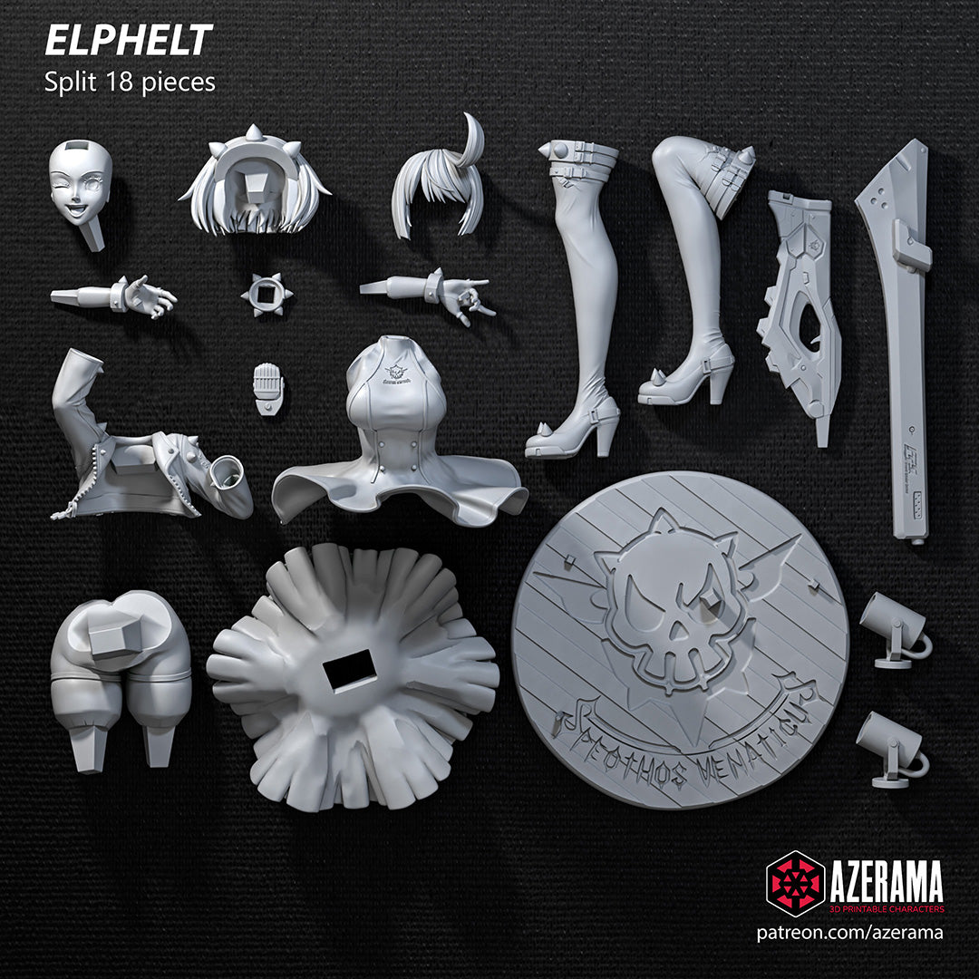 Elphelt (Guilty Gear) resin figure by Azerama — studio render 4