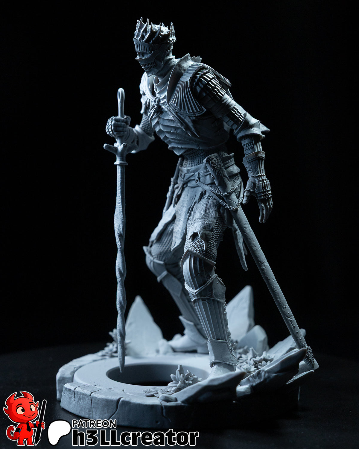 Soul of Cinder (Dark Souls) resin figure by h3LLcreator — studio render 10