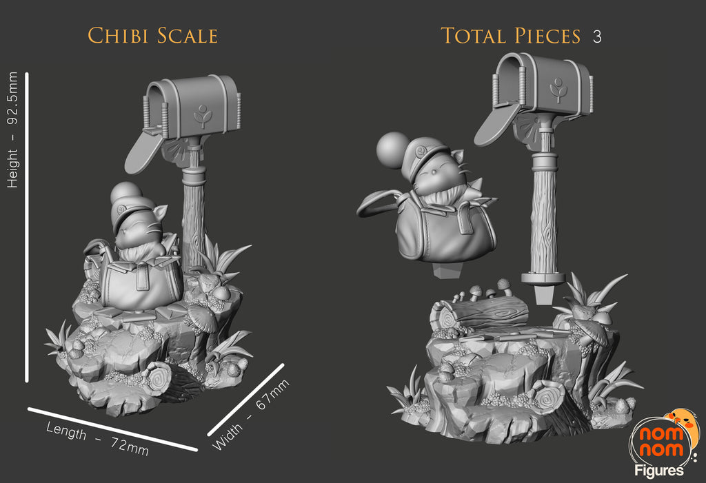 Mail Moogle — studio render 3