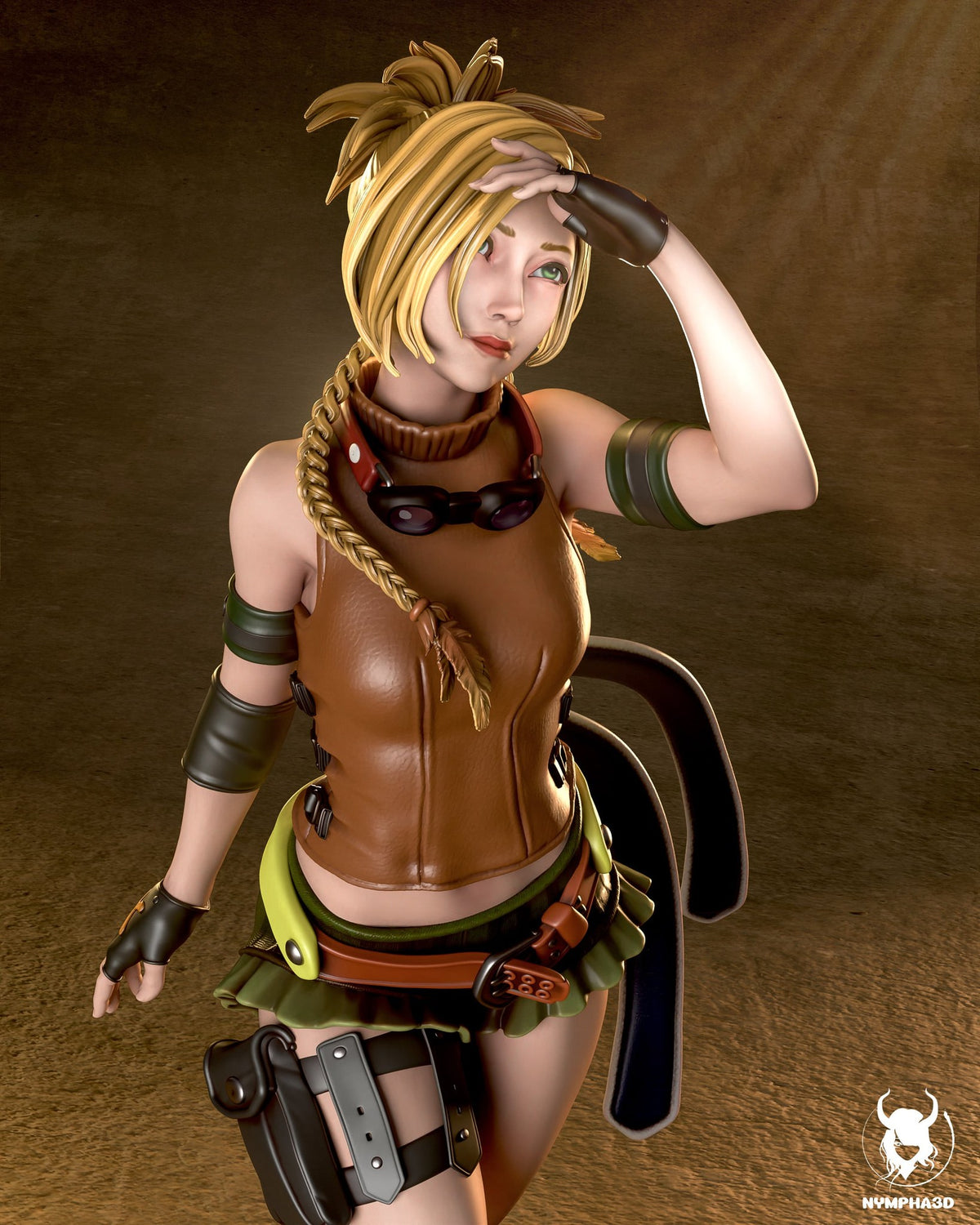 Rikku (Final Fantasy) resin figure by Nympha — studio render 5
