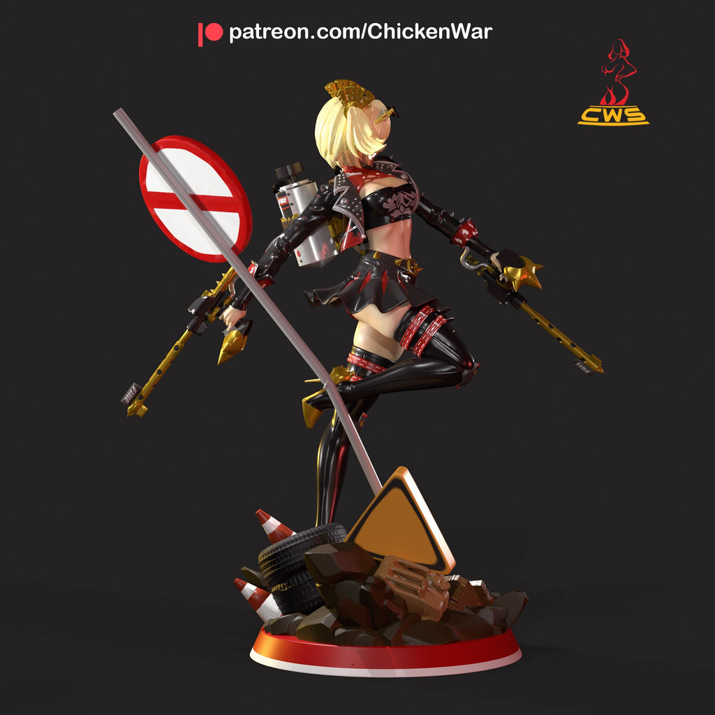Burnice White (Zenless Zone Zero) resin figure by CW Studio — studio render 3
