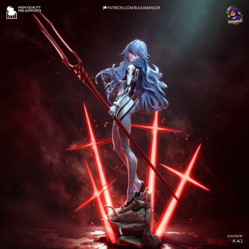 Rei Ayanami (Evangelion) resin figure by Bulkamancer — studio render 3
